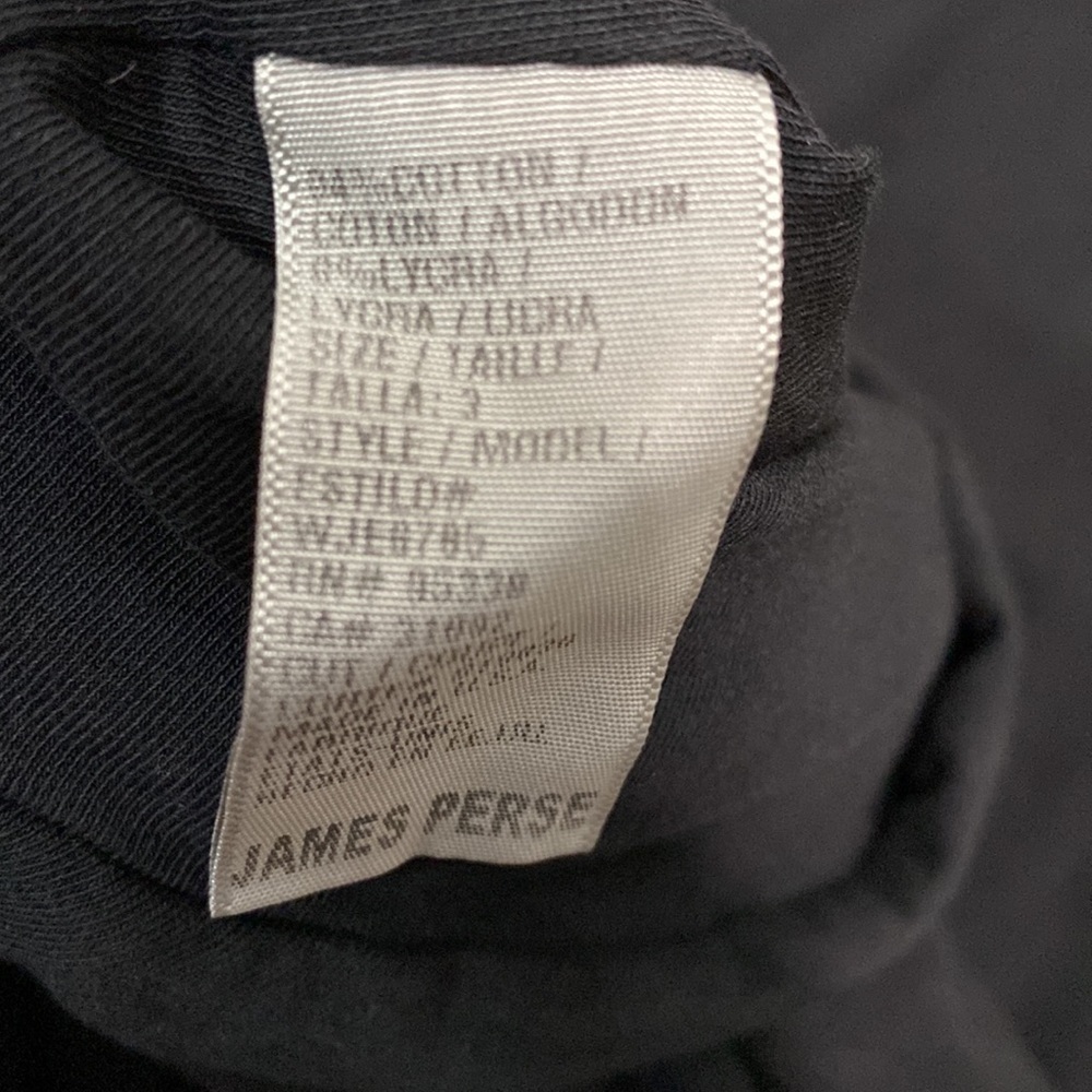 Standard James Perse skinny side ruched‎ dress  tank dress black - Picture 7 of 11